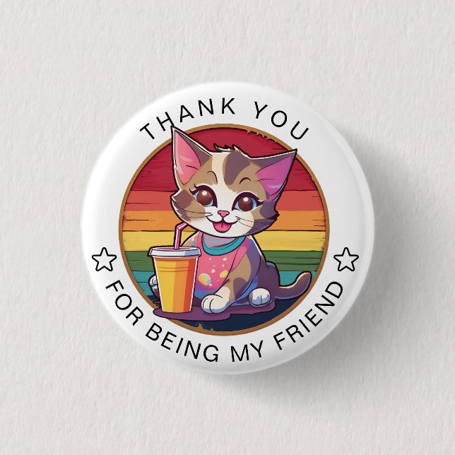 friendship day 1 inch round button (Front)
