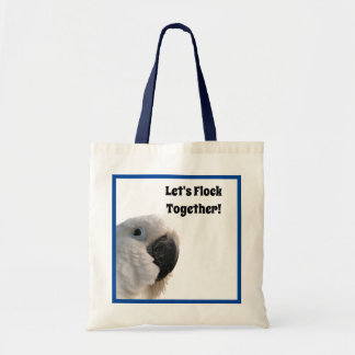 Friendship Day Cockatoo Flock Together Funny Photo Tote Bag
