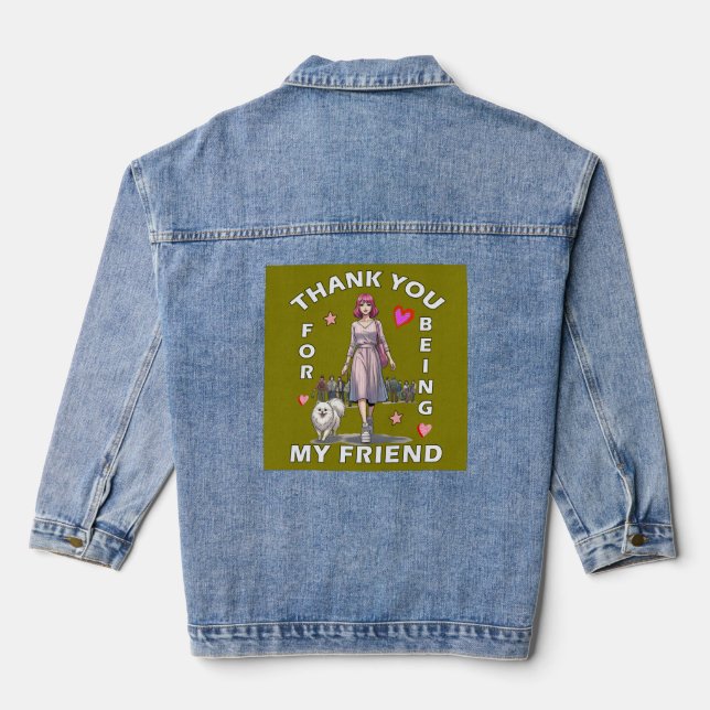 friendship day denim jacket (Back)