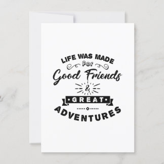 Friendship day great adventure invitation