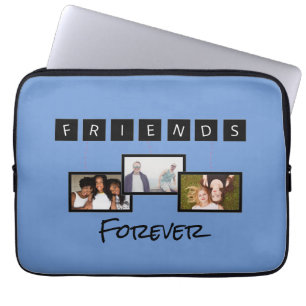 Friendship day personalized template photo collage laptop sleeve