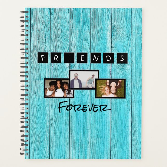 Friendship day personalized template photo collage planner (Front)
