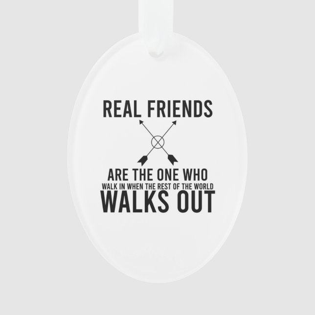 Friendship day real friends ornament (Front)