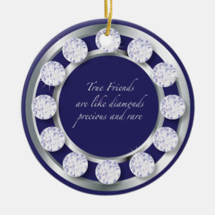 Friendship Diamonds Ceramic Ornament