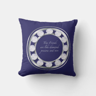 Friendship Diamonds Throw Pillow