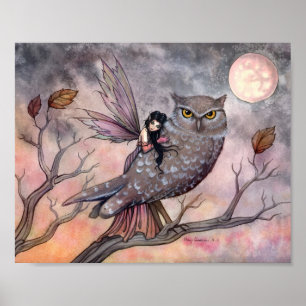 Friendship Fairy and Owl Poster