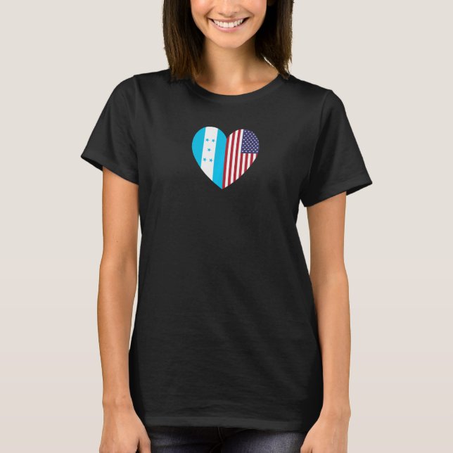 Friendship Forever America and Honduras   T-Shirt (Front)