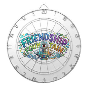 Friendship Fountain T-Shirt  Inspiring Best Friend Dartboard
