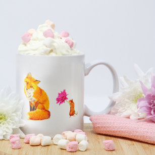 Friendship Fox and Mouse Coffee Mug