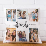 Friendship Friends 6 Photo Collage Keepsake Gift Throw Pillow<br><div class="desc">Celebrate the essence of friendship with the Friendship Friends 6 Photo Collage Keepsake Gift Throw Pillow. Personalized with a beautifully arranged collage of six cherished photos, it captures the special moments shared with your closest friends. Crafted from high-quality materials, this pillow adds a stylish and sentimental touch to any space,...</div>