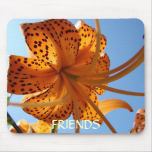 FRIENDSHIP GIFTS Mousepad Orange Tiger Lily Gift