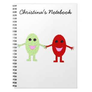 Friendship Grapes Customizable Notebook