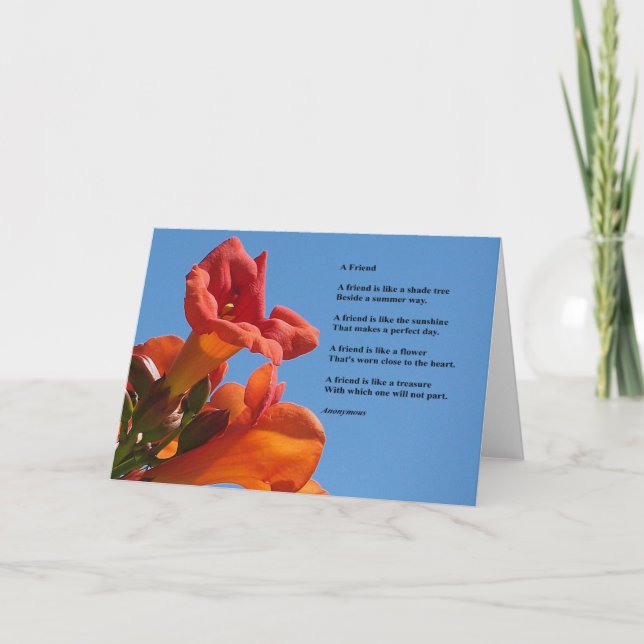 Friendship Greeting Card (Front)