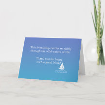 Friendship Greeting Card To Say "Thank you"