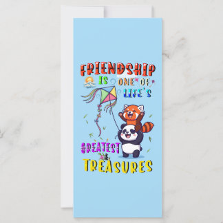 Friendship Greeting Is Life's Greatest Treasures Card