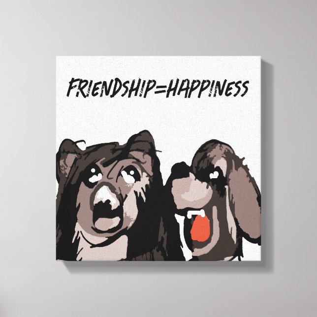 Friendship Happiness Canvas Print (Front)
