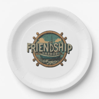 Friendship Harbor Paper Plate