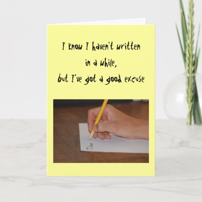 Friendship - I know I haven't written in a while.. Card (Front)