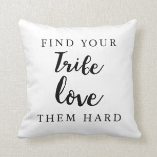 friendship inspirational quote love them hard throw pillow