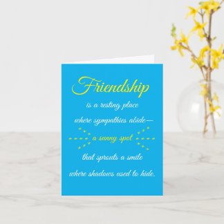 Friendship is a Resting Place Note Card