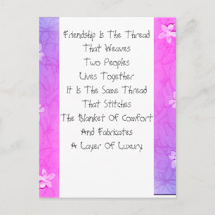 Friendship Is The Thread Postcard