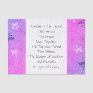 Friendship Is The Thread Tissue Paper
