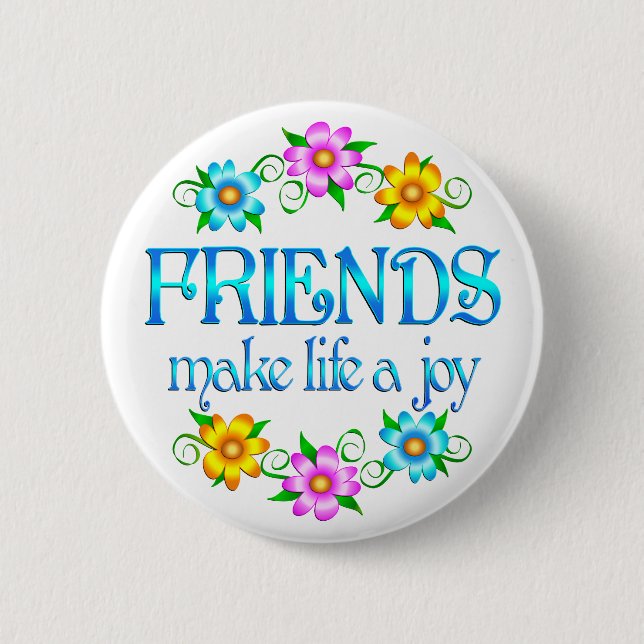 Friendship Joy 2 Inch Round Button (Front)