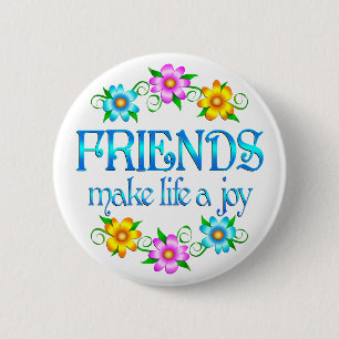 Friendship Joy 2 Inch Round Button