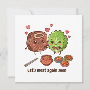 Friendship Korean Greeting With BBQ Card