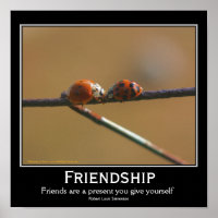 Friendship Ladybugs Inspirational Quote