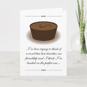 Friendship like chocolate card