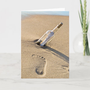 Friendship Message In a Bottle Card