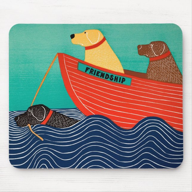 Friendship Mousepad -Stephen Huneck (Front)