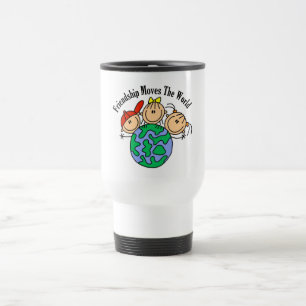 Friendship Moves the World T-shirts and Gifts Travel Mug