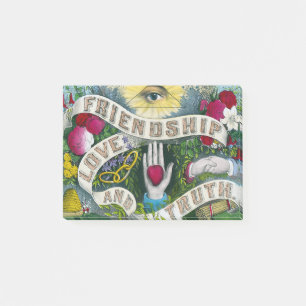 Friendship or the all-seeing eye - Vintage symbol Post-it Notes