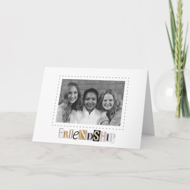 Friendship photo card (Front)