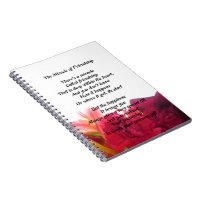 Friendship Poem Note Book Journal