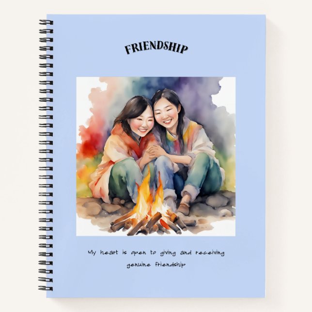 Friendship Positive Affirmation Notebook (Front)