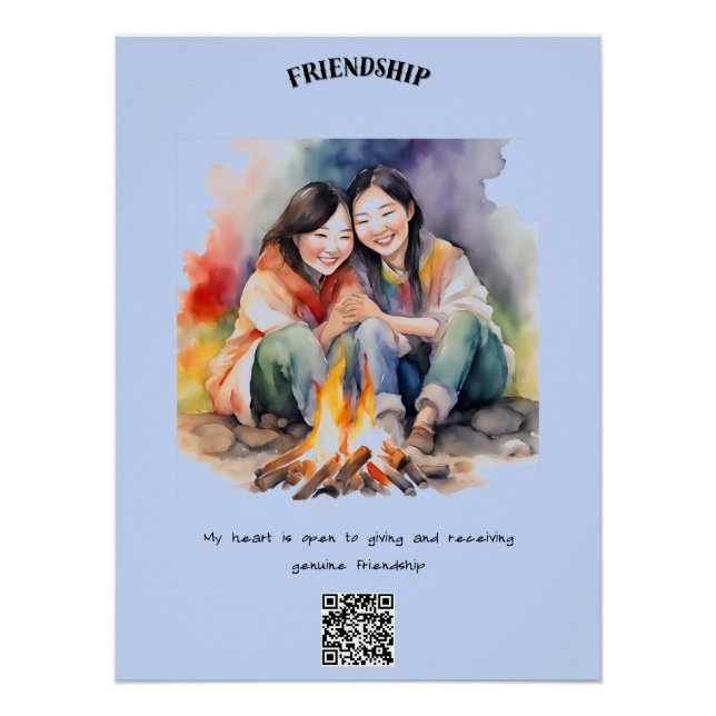Friendship Positive Affirmation Poster (Front)