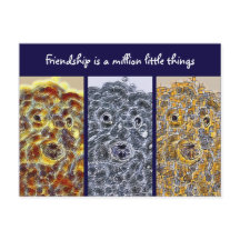 Friendship Postcard Dogs Modern Abstract Art