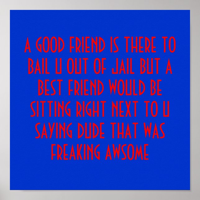 FRIENDSHIP POSTER (Front)