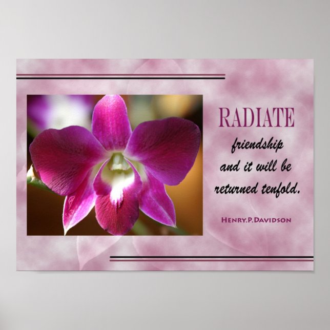 FRIENDSHIP QUOTATION POSTER (Front)