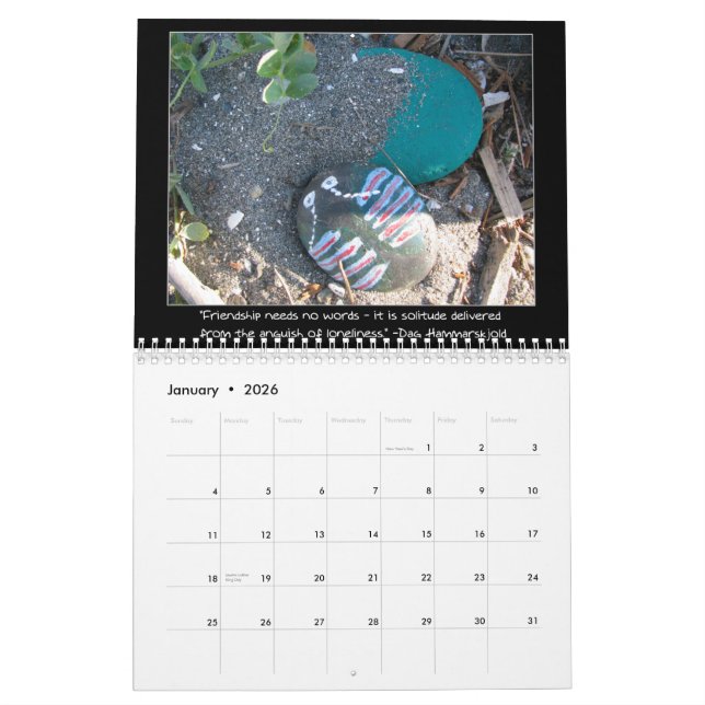 Friendship Quotations Calendar (Jan 2026)