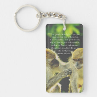 Friendship Quote by Vincent van Gogh Keychain