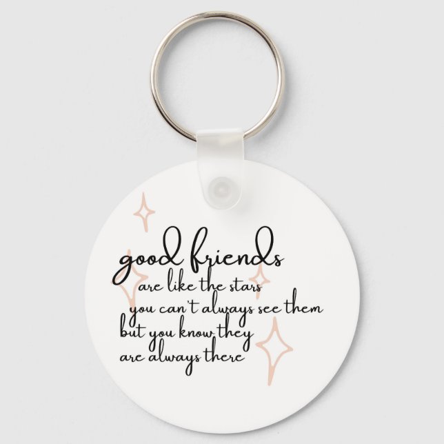 Friendship quote keychain (Front)