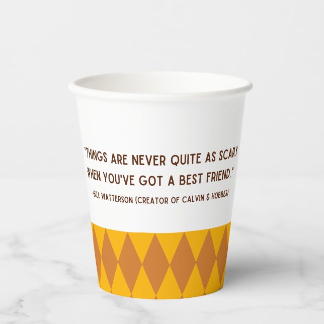 Friendship Quote Paper Cups (Front)
