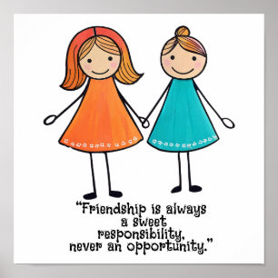Friendship quotes poster
