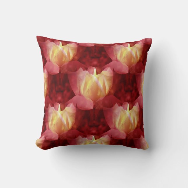 Friendship Rose... Throw Pillow (Front)