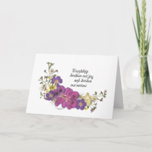Friendship saying card