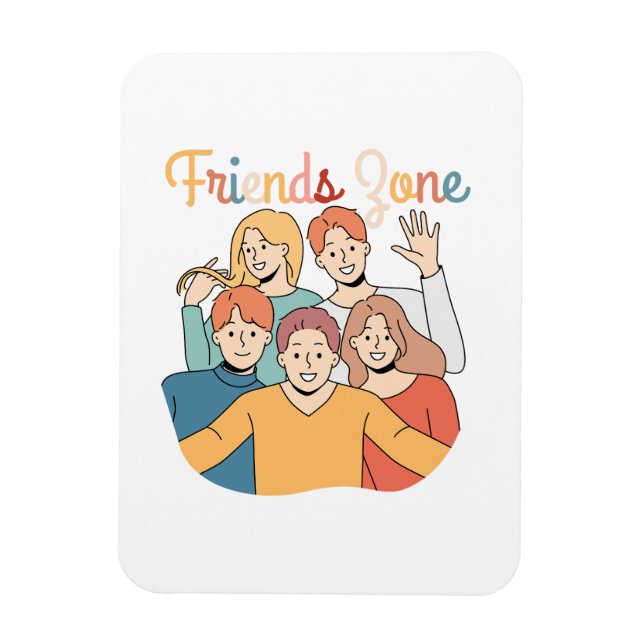 Friendship Squad Graphic Magnet (Vertical)